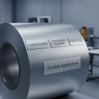 Chapa de Liga de Magnésio com Excelente Conformabilidade combinando Resistência à Tração ≥200MPa e Coeficiente de Expansão Térmica 25×10⁻⁶K para aplicações duráveis